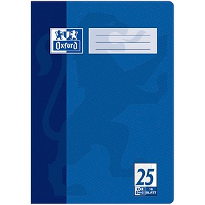 4006144581722 - Schulheft 100050311 Lineatur 25   liniert mit weißem Rand A4  90g blau 16 Blatt   32 Seiten 4006144581722 Oxford