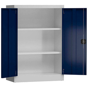 4061815503069 - Stahlschrank ClassiX X-530321 enzianblau lichtgrau 920 x 420 x 1200 cm aufgebaut  4061815503069 LÜLLMANN