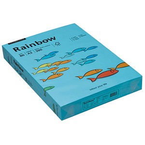 Rainbow Kopierpapier COLOURED PAPER blau DIN A3 80 g/qm 500 Blatt Rainbow Kopierpapier COLOURED PAPER blau DIN A3 80 g/qm 500 Blatt