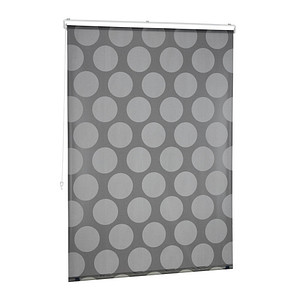 4052025904173 - Duschrollo 120x240 cm Seilzugrollo für Dusche & Badewanne Badrollo wasserabweisend Decke & Fenster grau - Relaxdays