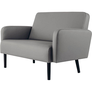 3660141954739 - 2-Sitzer Sofa LISBOA grau schwarz Kunstleder 3660141954739 PAPERFLOW 3660141954739 - 2-Sitzer Sofa LISBOA grau schwarz Kunstleder 3660141954739 PAPERFLOW
