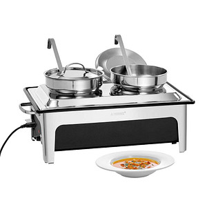 4015613370040 - Suppenstation silber 2x 4 l 2200 W 4015613370040 Bartscher