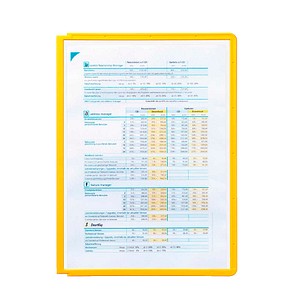 4005546100746 - Sichttafel SHERPA PP A4 farblosgelber Rahmen 4005546100746 DURABLE 5 Stück