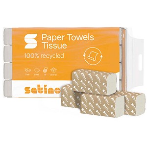 Satino Papierhandtücher 278541 HiCycle Interfold-Falzung 2-lagig 3.000 Tücher