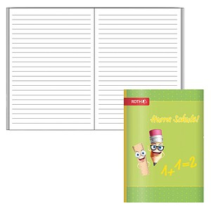 4028279884448 - ROTH Schulheft Hurra Schule Lineatur 51 liniert DIN A6 ohne Rand 32 Blatt