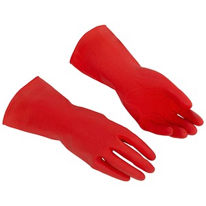 vileda® PROFESSIONAL unisex Gummihandschuhe Multipurpose - Der Feine rot Größe M, 1 Paar