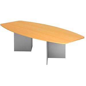 KT28H Konferenztisch buche Tonnenform
