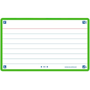 3020120152479 - Karteikarten 400133884 FLASH 20 weiß grün A7 liniert 250g  3020120152479 80 Stück 3020120152479 - Karteikarten 400133884 FLASH 20 weiß grün A7 liniert 250g  3020120152479 80 Stück