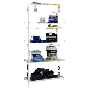 8435104974599 - Schwerlastregal MADERCLICK 5 8435104974599 weiß braun 900 x 400 x 1800 cm 8435104974599 Simonrack
