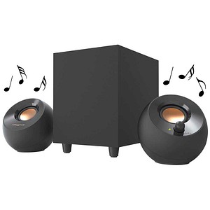 Creative Schwarz Pebble Plus 2.1 Lautsprecher - Bild 4