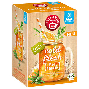 TEEKANNE cold & fresh Orange-Rosmarin Bio-Tee 15 x 2,75 g