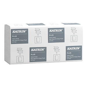 6414301061624 - KATRIN Papierhandtücher 61624 Non Stop M 2 Easy Flush Interfold-Falzung 2-lagig 2400 Tücher