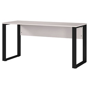 GERMANIA Rovigo Schreibtisch kaschmir rechteckig, O-Fuß-Gestell schwarz 150,0 x 60,0 cm