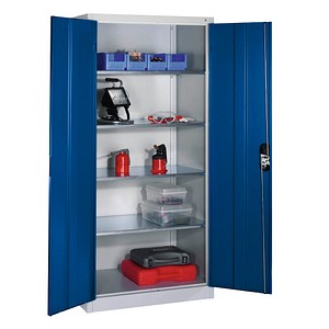 4062084610205 - Werkstattschrank 8921-052 Stahl abschließbar 5 OH 93 x 195 x 50 cm blau lichtgrau 4062084610205 C+P-Möbel 4062084610205 - Werkstattschrank 8921-052 Stahl abschließbar 5 OH 93 x 195 x 50 cm blau lichtgrau 4062084610205 C+P-Möbel