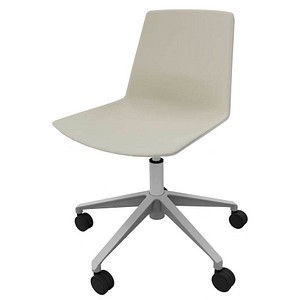 8052877355983 - Besucherstuhl Clue beige grau silber ohne Armlehnen Fußkreuz 8052877355983 Quadrifoglio 8052877355983 - Besucherstuhl Clue beige grau silber ohne Armlehnen Fußkreuz 8052877355983 Quadrifoglio