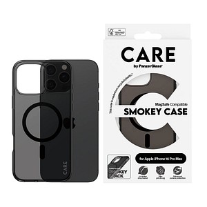 CARE by PanzerGlass® SMOKEY CASE Handy-Cover für Apple iPhone 16 Pro Max schwarz