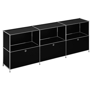 viasit Sideboard System4, 214908 schwarz 227,9 x 40,4 x 80,7 cm, 1 St.