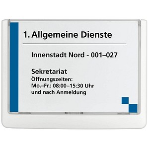 DURABLE Türschild CLICK SIGN Kunststoff weiß 14,9 x 10,55 cm