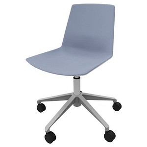 8052877356003 - Besucherstuhl Clue blau grau   silber ohne Armlehnen Fußkreuz 8052877356003 Quadrifoglio