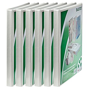 4002432367108 - Präsentationsringbuch Standard 4282-00-01 A4+ 4 Ringe 16mm Ring-Ø PP-kaschiert 3 Außentaschen 1 Innentasche weiß 40024323671 6 Stück