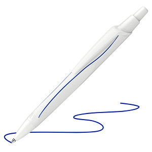 Schneider Kugelschreiber Reco weiß, Schreibfarbe: blau, 1 St.