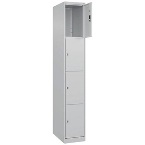 4067521349342 - Schließfachschrank Classic Plus lichtgrau 080000-104-S10008 4 Schließfächer 300 x 500 x 1850 cm 4067521349342 C+P-Möbel