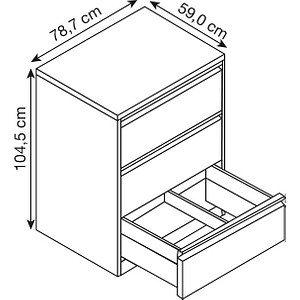 4025314220278 - Hängeregistraturschränke doppelbahnig 3 Schubfächer anthrazit silber 4025314220278 C+P-Möbel 4025314220278 - Hängeregistraturschränke doppelbahnig 3 Schubfächer anthrazit silber 4025314220278 C+P-Möbel