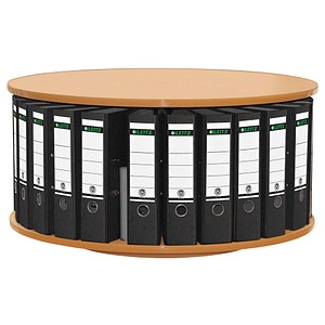Reef Tisch-Ordnerdrehsäule RT081BB1 Klassiker buche, 1 Etage, bis zu 24 Ordner, 44x81cm (HxØ) 4250102410214 Reef
