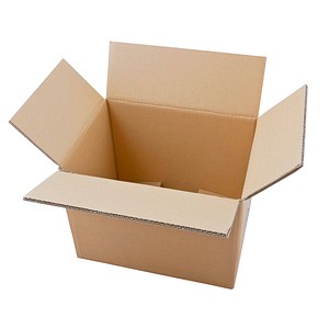 Nestler Wellpapp-Faltkartons 2-wellig braun 33,8 x 24,8 x 25,3 cm Außenmaß, 20 St.
