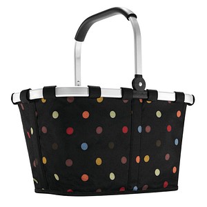 4012013532948 - Reisenthel Accessoires Gmbh&cokg - reisenthel carrybag einkaufskorb tasche korb für shopping dots   schwarz mit bunten punkten BK7009