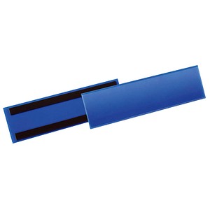 50 DURABLE Magnettaschen blau 31,1 x 8,15 cm