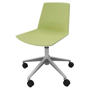 8052877355990 - Besucherstuhl Clue grün grau   silber ohne Armlehnen Fußkreuz 8052877355990 Quadrifoglio