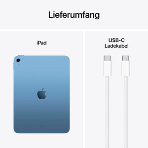 0195950087468 - iPad Wi-Fi 11Gen (2025) 279 cm (110 Zoll) 256 GB blau