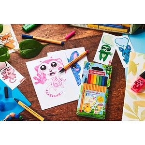 4006381625630 - STABILO point 88 Mini Animal Vibes  Fineliner farbsortiert 04 mm 8 St