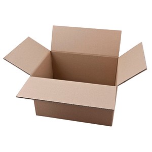 Nestler Wellpapp-Faltkartons 2-wellig braun 44,3 x 32,3 x 27,8 cm Außenmaß, 20 St.