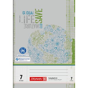 4003273568297 - Schulheft 10-4510701 Recycling Lineatur 7 kariert A5 80g grau grün 16 Blatt 32 Seiten 4003273568297 Brunnen 4003273568297 - Schulheft 10-4510701 Recycling Lineatur 7 kariert A5 80g grau grün 16 Blatt 32 Seiten 4003273568297 Brunnen