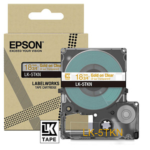 Epson Gold Beschriftungsband, Metallic Clear/ 18Mm Lk-5Tkn (1.80 Cm, ) - Image 2