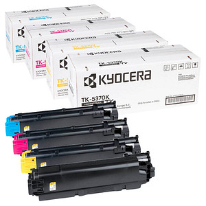KYOCERA TK-5370K/C/M/Y  schwarz, cyan, magenta, gelb Toner, 4er-Set