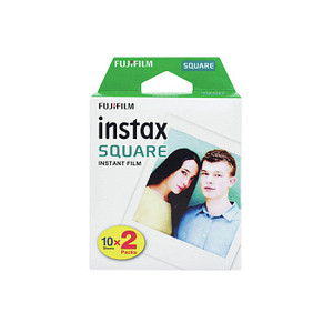 FUJIFILM INSTAX SQUARE instax SQUARE Sofortbildkamera-Film weiß, 20 St.