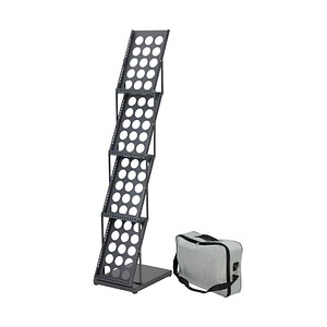 Prospektständer schwarz DIN A4 4 Fächer