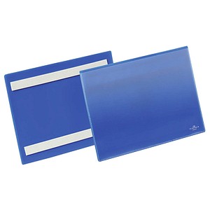 50 DURABLE Etikettentaschen blau 22,3 x 16,3 cm