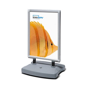 1 Showdown® Displays Kundenstopper Windtalker silber 76,2 x 101,6 cm 2 Fächer