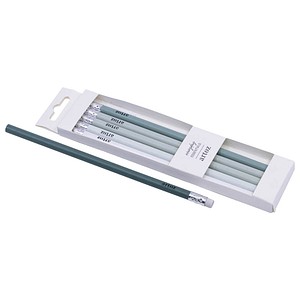 artoz Bleistift-Set weiß, grüntöne, 6 St.