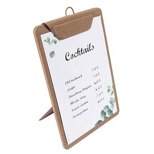 SIGEL Klemmhefter Speisekarten beige, 1 St.