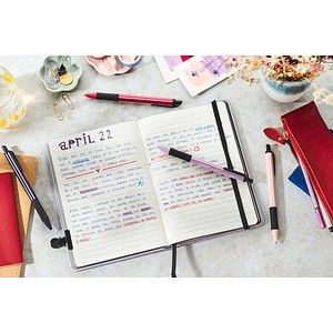 4006381626422 - STABILO Kugelschreiber-Set pointball NatureCOLORS Wildflowers farbsortiert Schreibfarbe blau 4 St