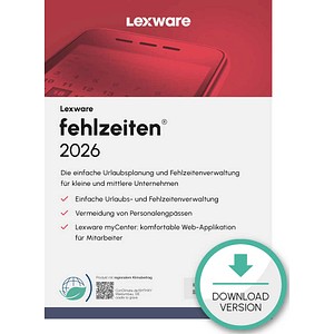 9783648187869 - LEXWARE Fehlzeiten 2026  Software Vollversion (Download-Link)
