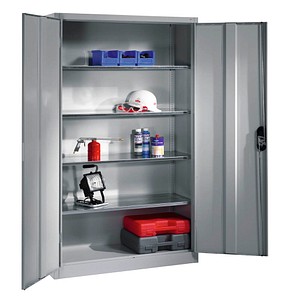 4064615170691 - Stahlschrank 8931-052 S10279 lichtgrau 1200 x 500 x 1950 cm aufgebaut 4064615170691 C+P-Möbel