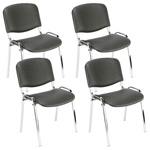 5901747563269 - Iso Besucherstühle anthrazit Kunstleder 5901747563269 WCI01-R65Z-BBBV02-000328 - ISO 4L-CR V2N 4 Stück