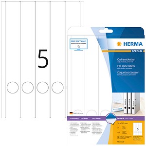 125 HERMA Ordneretiketten 5130 weiß