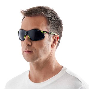 3M Schutzbrille Solus™ 1000, Scotchgard™ Protector lime, schwarz, 1 St.